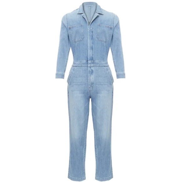 Mother Classic Blue Denim Jumpsuit